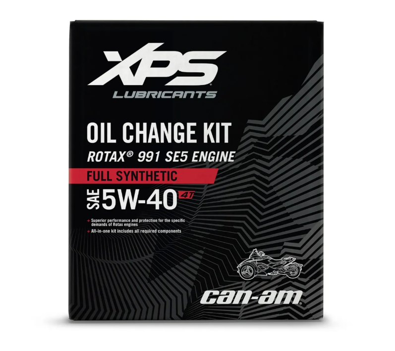 Can-Am XPS 4T 5W-40 Full Synthetic Oil Change Kit for Rotax 991 (SE5) engine SKU 9779483