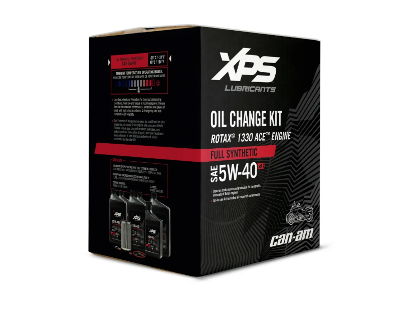 Can-Am XPS 4T 5W-40 Full Synthetic Oil Change Kit for Rotax 1330 engine