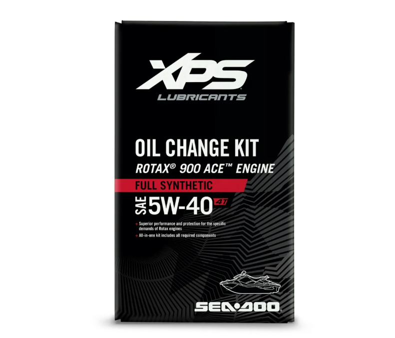 Sea-Doo XPS 4T 5W-40 Full Synthetic Oil Change Kit for Rotax 900 ACE engine SKU 9779485