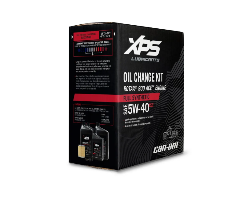 Can-Am XPS 4T 5W-40 Full Synthetic Oil Change Kit for Rotax 900 CC engine SKU 9779491