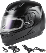 GMAX MD-04S Snow Helmet Solid w/Quick Release Buckle Electric Shield