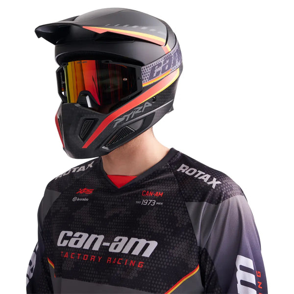 can motorcycle helmet Canam OEM Ca Exome Open Face Hmt Dot Xl | 9291401293 streamlined design for reduced wind noise CAN-AM XC-4 CROSS TEAM HELMET