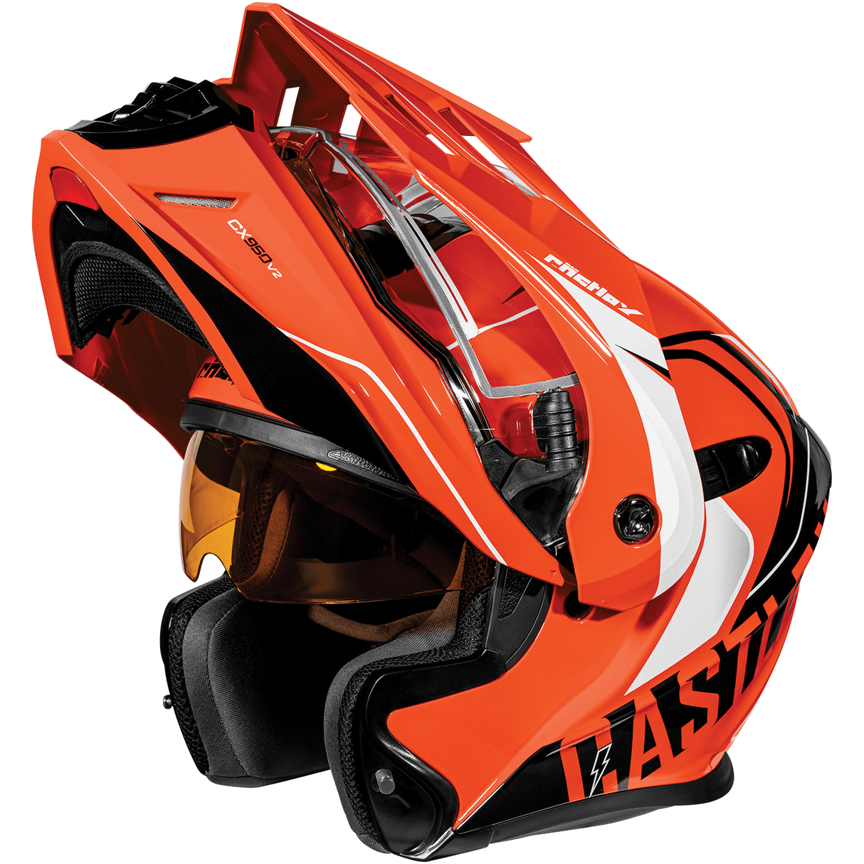 Castle CX950V2 Wake Electric Helmet White/Charcoal Medium (Showroom Model)