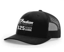 Indian Motorcycle 125th Logo Embroidery Trucker Hat