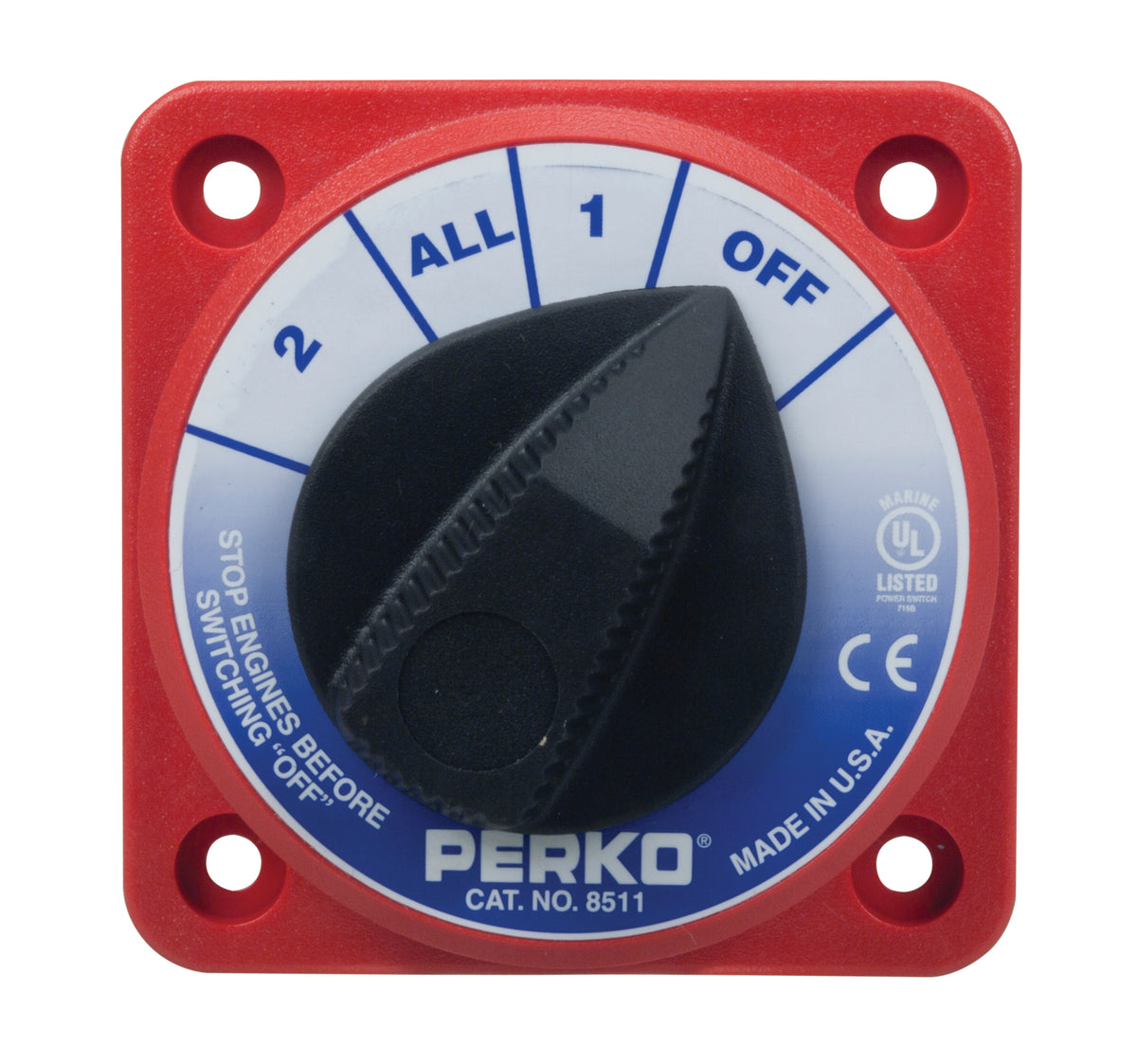 PERKO Compact Medium Duty Battery Selector Switch - 8511DP