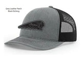 Indian Motorcycle Headdress Logo Leather Patch Trucker Hat