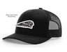 Indian Motorcycle Headdress Logo Leather Patch Trucker Hat