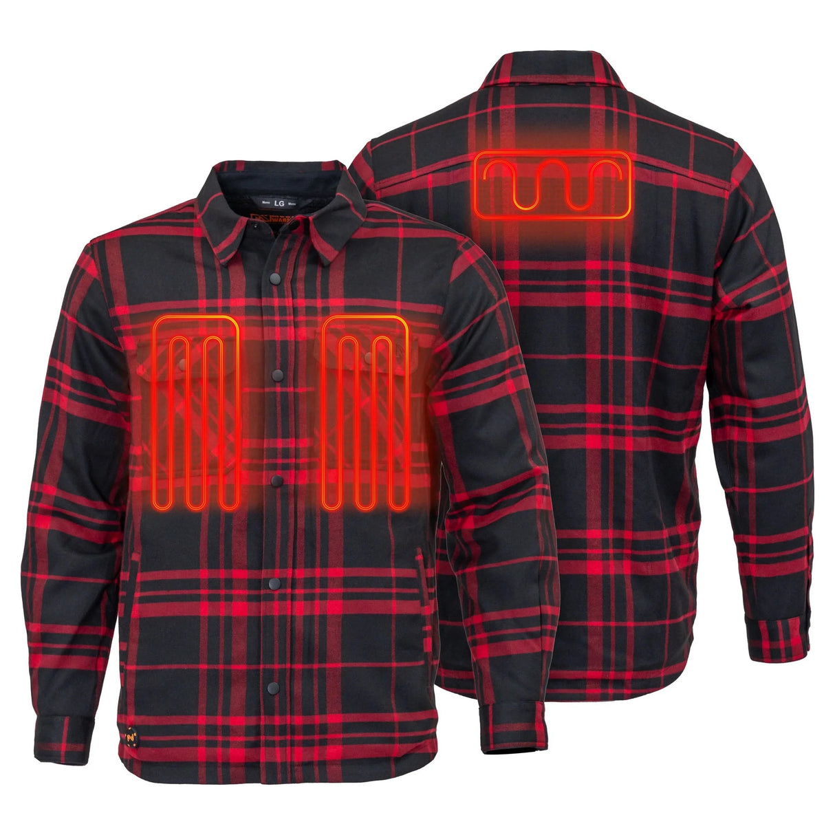 Mobile Warming Men's Flannel Heated Jacket