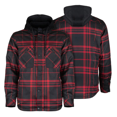 Mobile Warming Men's Flannel Heated Hoodie Jacket