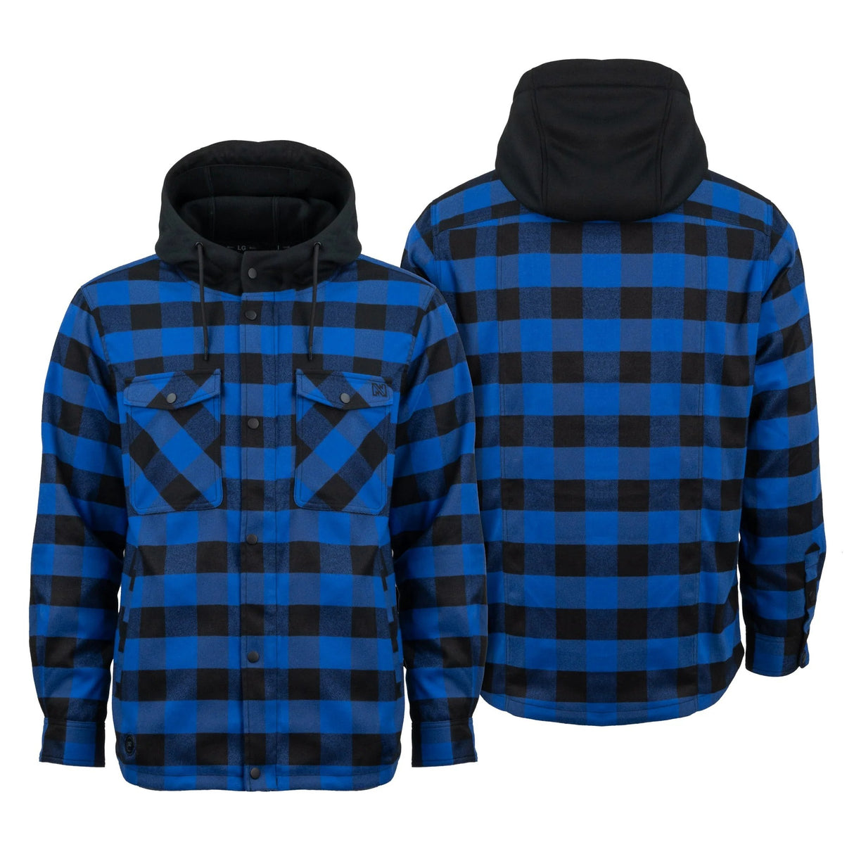 Mobile Warming Men's Flannel Heated Hoodie Jacket