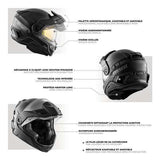 CKX Mission Carbon AMS Electric Helmet - Solid