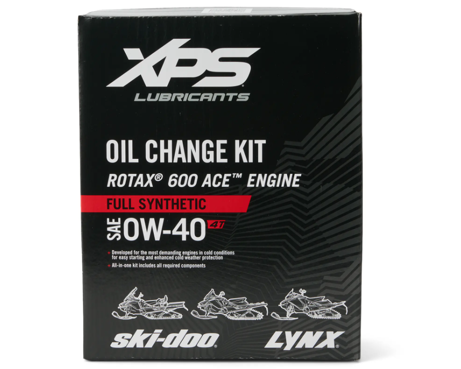 Ski-Doo XPS 4T 0W-40 Synthetic Oil Change Kit for Rotax 600 ACE engine SKU 9779253