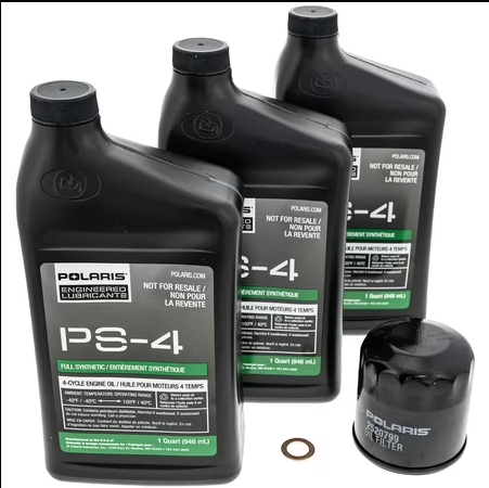 Polaris PS-4 5W50 Full Synthetic Oil Change Kit