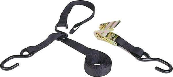 8-FT. Triple-Hook Ratchet Tie-Down with Soft Hook