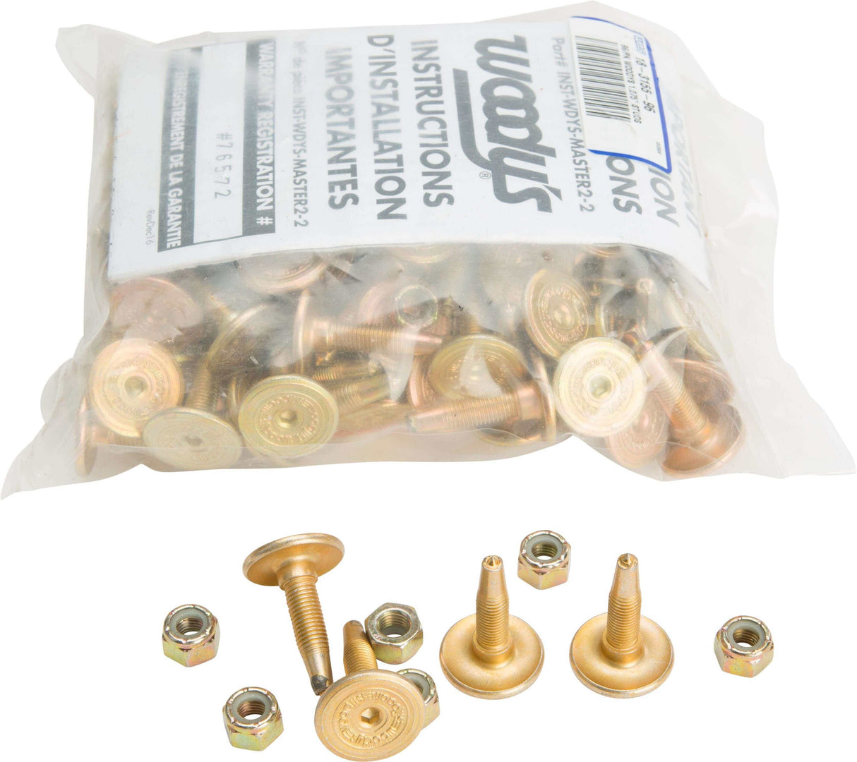 Woody's Gold Digger Carbide Traction Master Stud 96/Pk