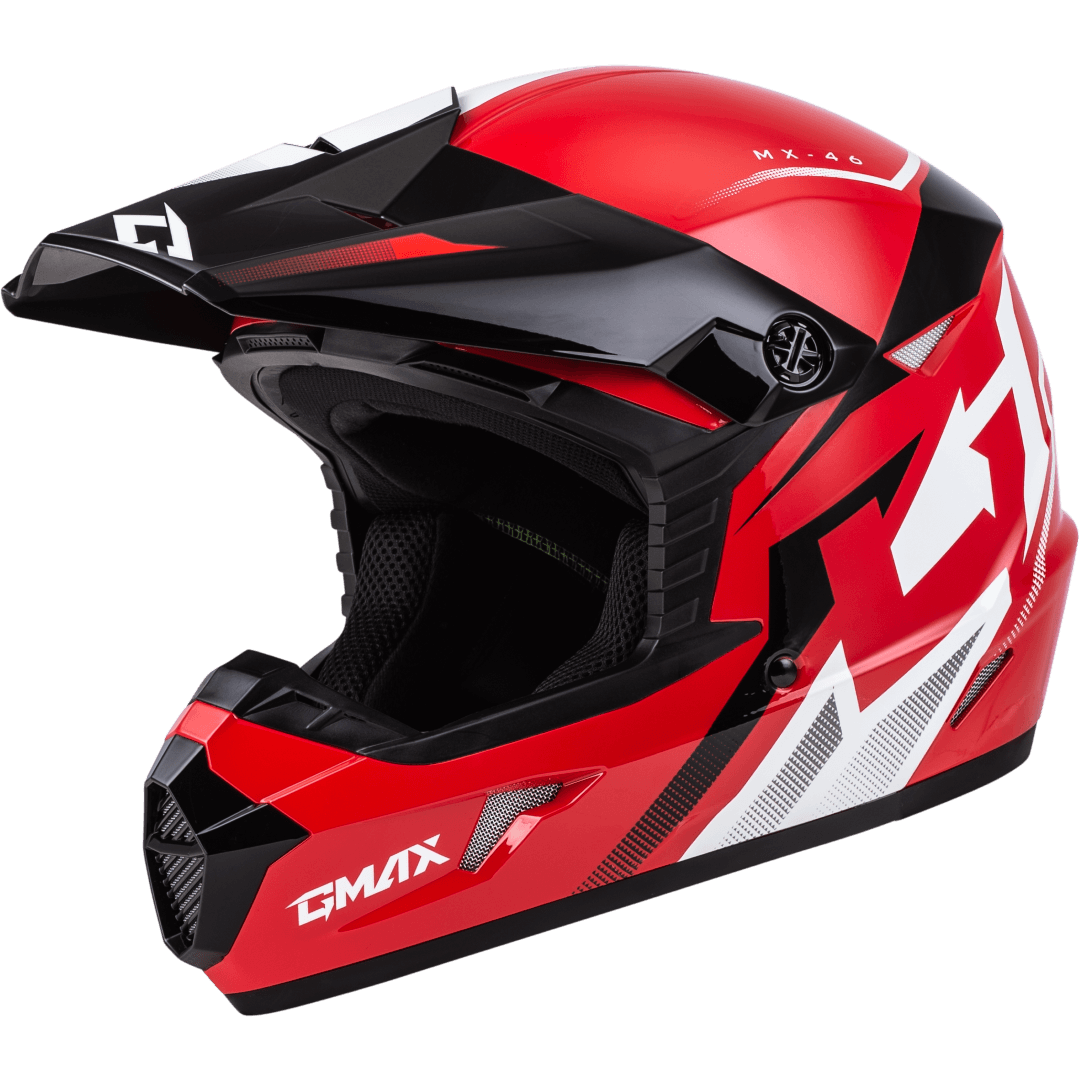 Gmax MX 46 Compound Helmet Red Black White XL