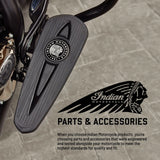 Indian Motorcycle Headdress Rider Floorboard Pads in Polished - Pair