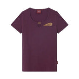 Indian Motorcycle Womens Keyhole Glitter Print Tee