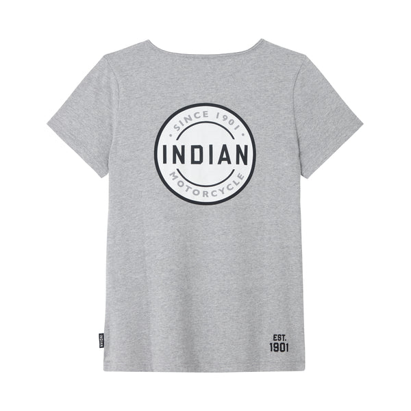 Indian Motorcycle Women's Block Circle Icon Tee