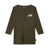 Indian Motorcycle Women's Stencil Logo Henley Long Sleeve Tee