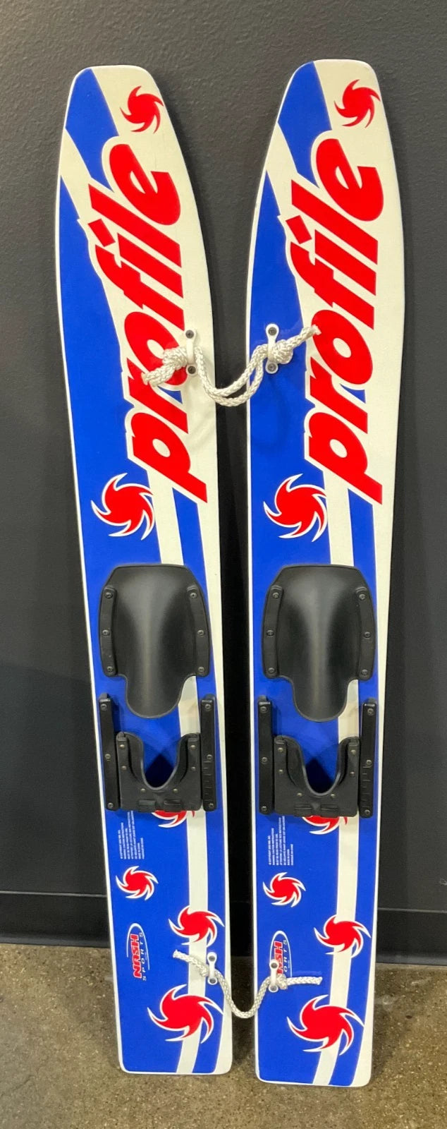 New Nash Sports Profile 47" Youth Trainer Vintage Wooden Water Skis with Rope