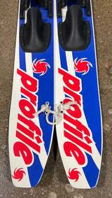 New Nash Sports Profile 47" Youth Trainer Vintage Wooden Water Skis with Rope
