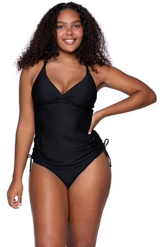 Sunsets Cassie Tankini - Black