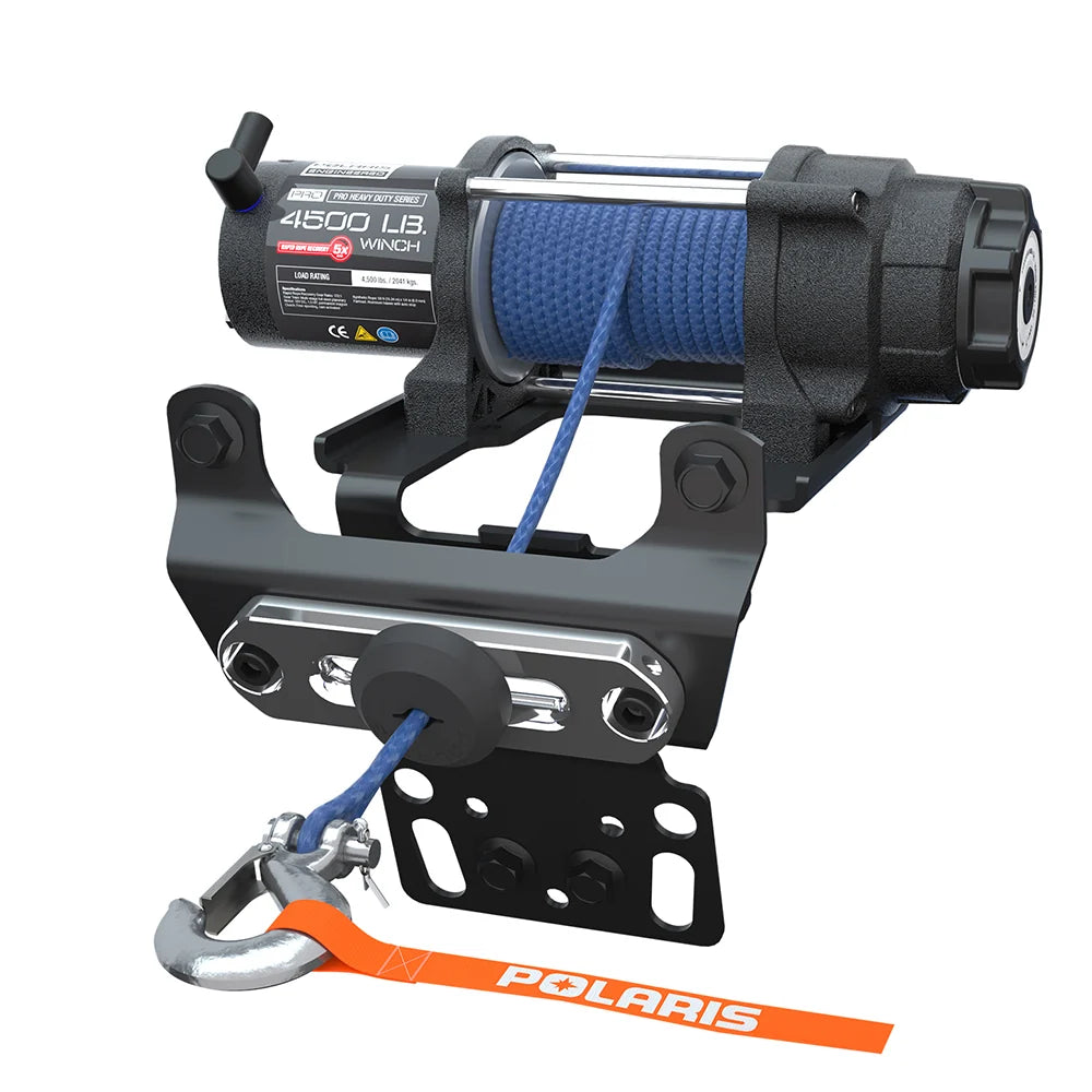 Polaris 4500LB Pro Heavy Duty Winch With Rapid Rope Recovery