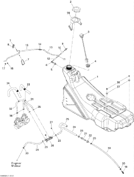 Ski-Doo Formed Hose for Fuel Systems